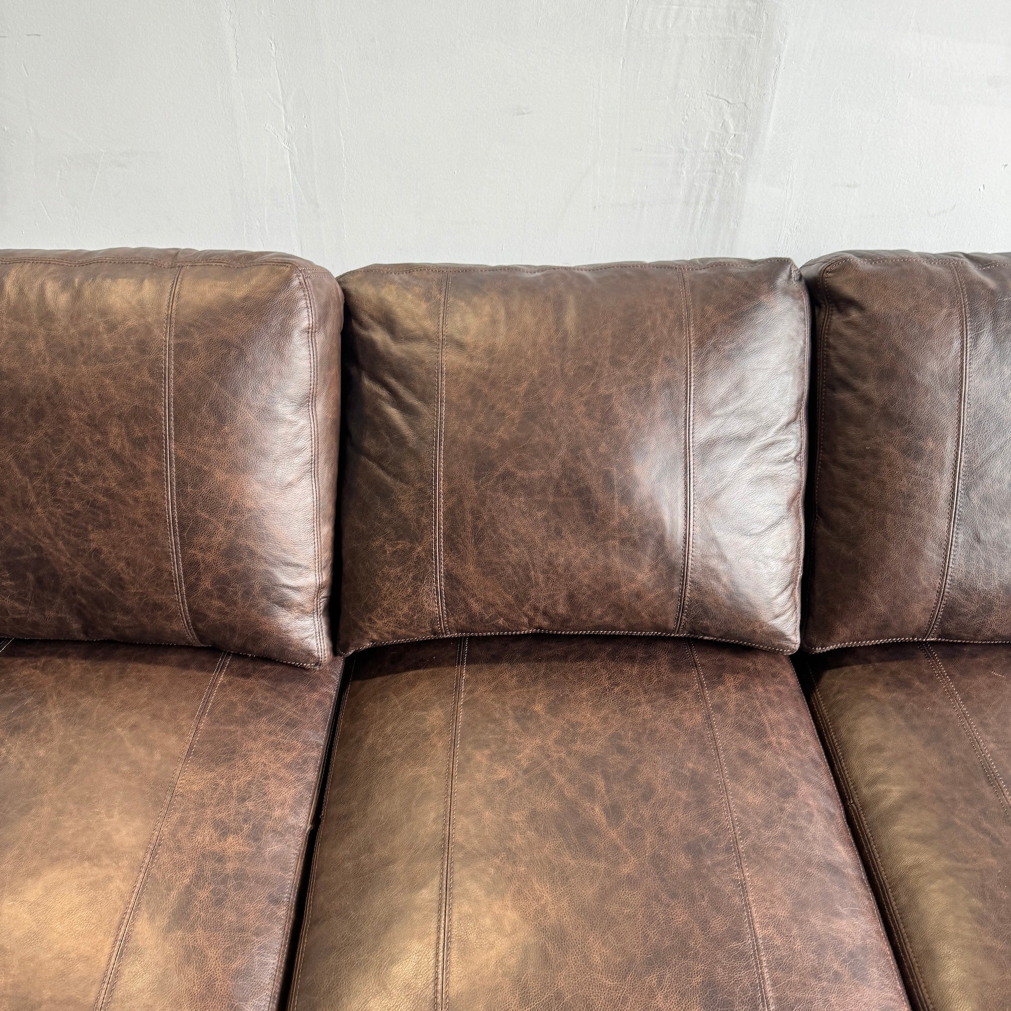 Arhaus deals leather sofa