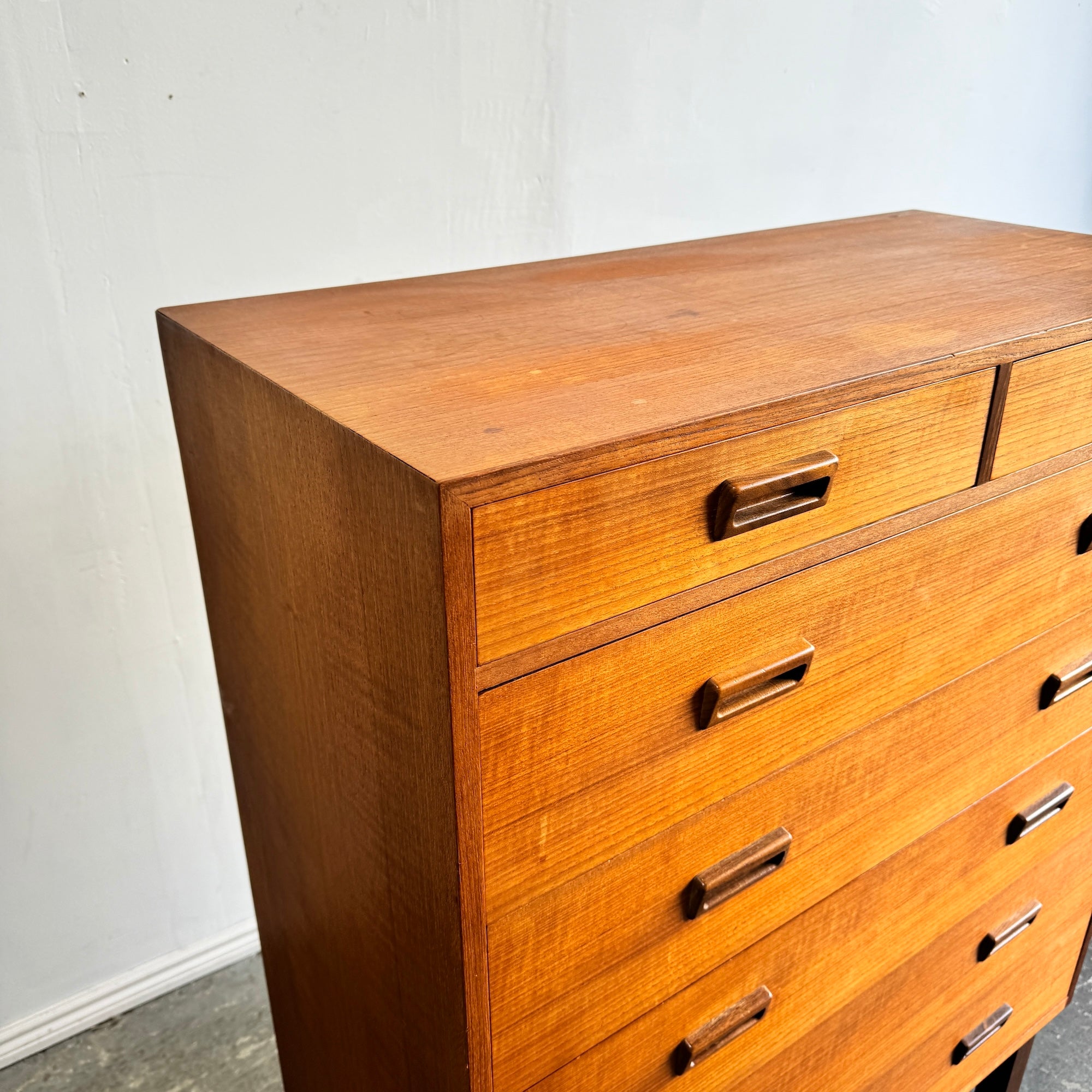 Danish Modern Holger Jensen for FDB Møbler. Teak chest of drawers