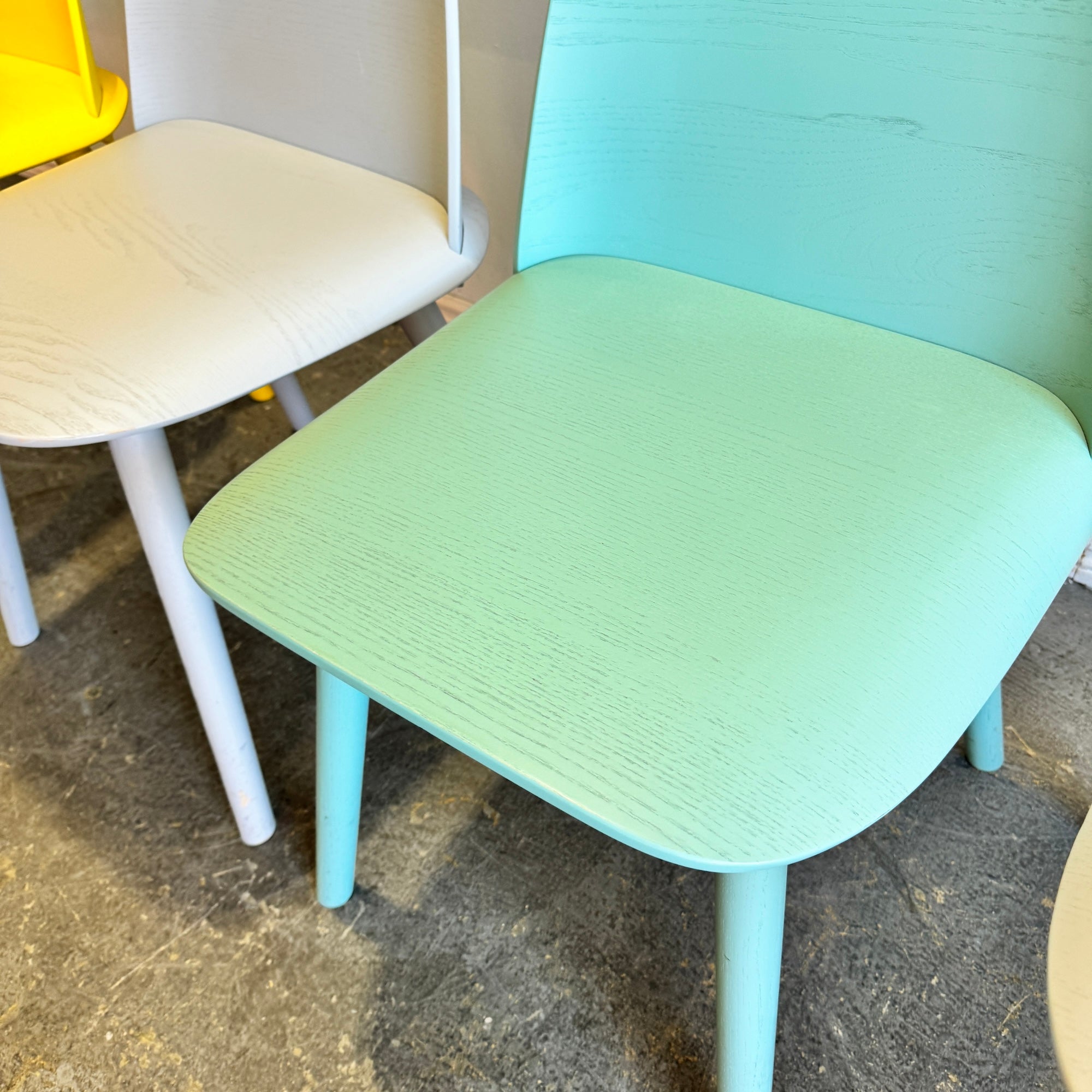 Muuto Set of 4 Nerd Multi color dining chairs