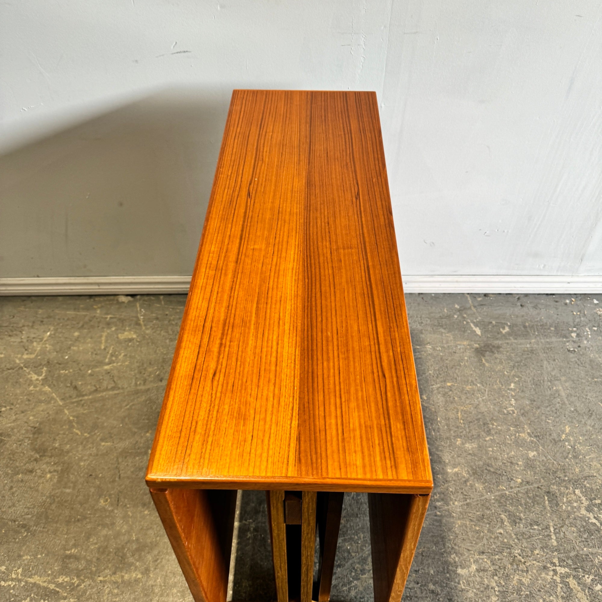 Vintage Drop Leaf Teak Dining Table Bruno Mathsson Style