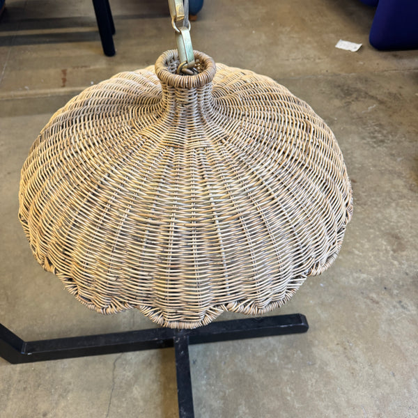 Serena and Lily Scallop Rattan Pendant