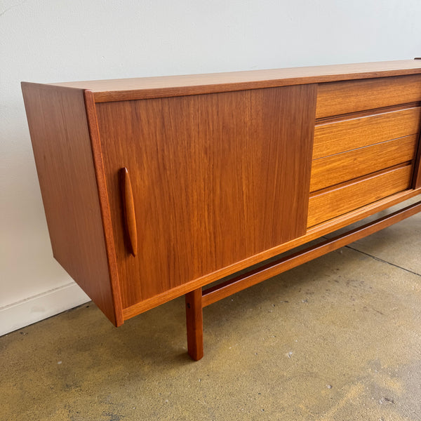 Danish Modern Nils Jonson Sliding Teak Sideboard for Troeds(Refinished)