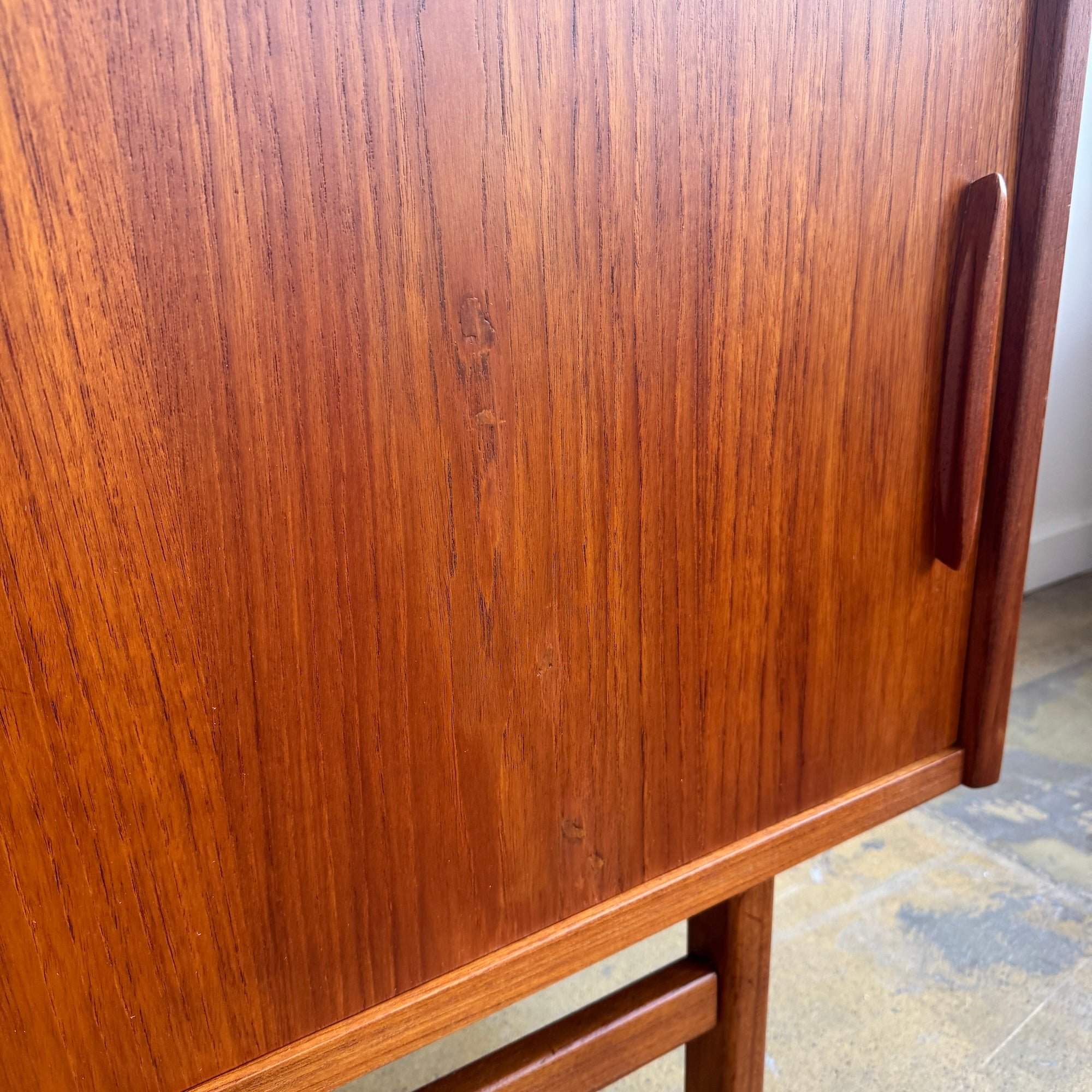 Danish Modern Nils Jonson Sliding Teak Sideboard for Troeds(Refinished)