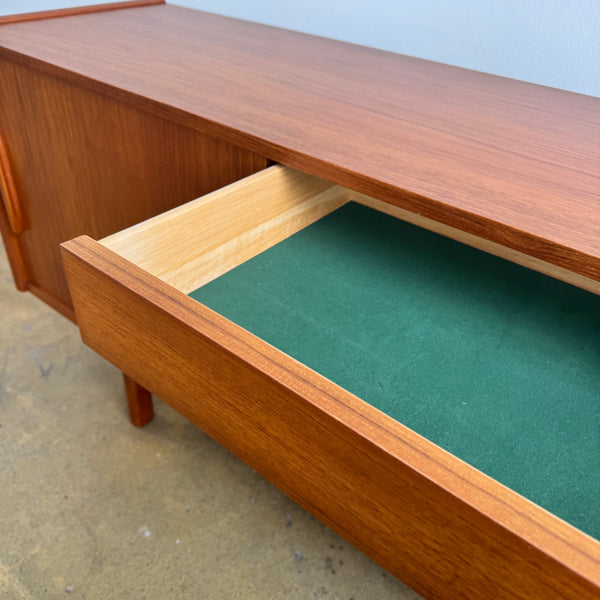 Danish Modern Nils Jonson Sliding Teak Sideboard for Troeds(Refinished)