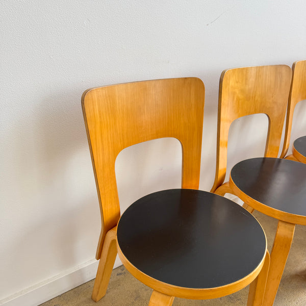 Authentic! Vintage Artek "Set of 6" Aalto Chair 66