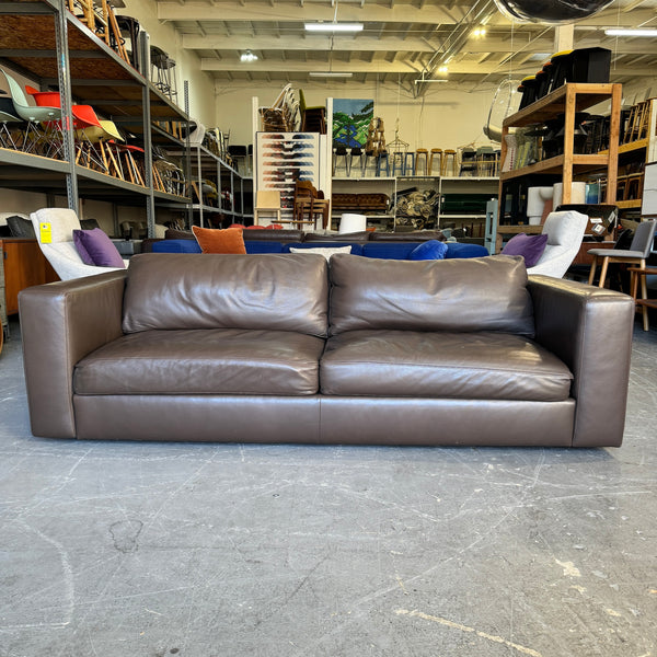 Design Within Reach Reid Leather Sofa