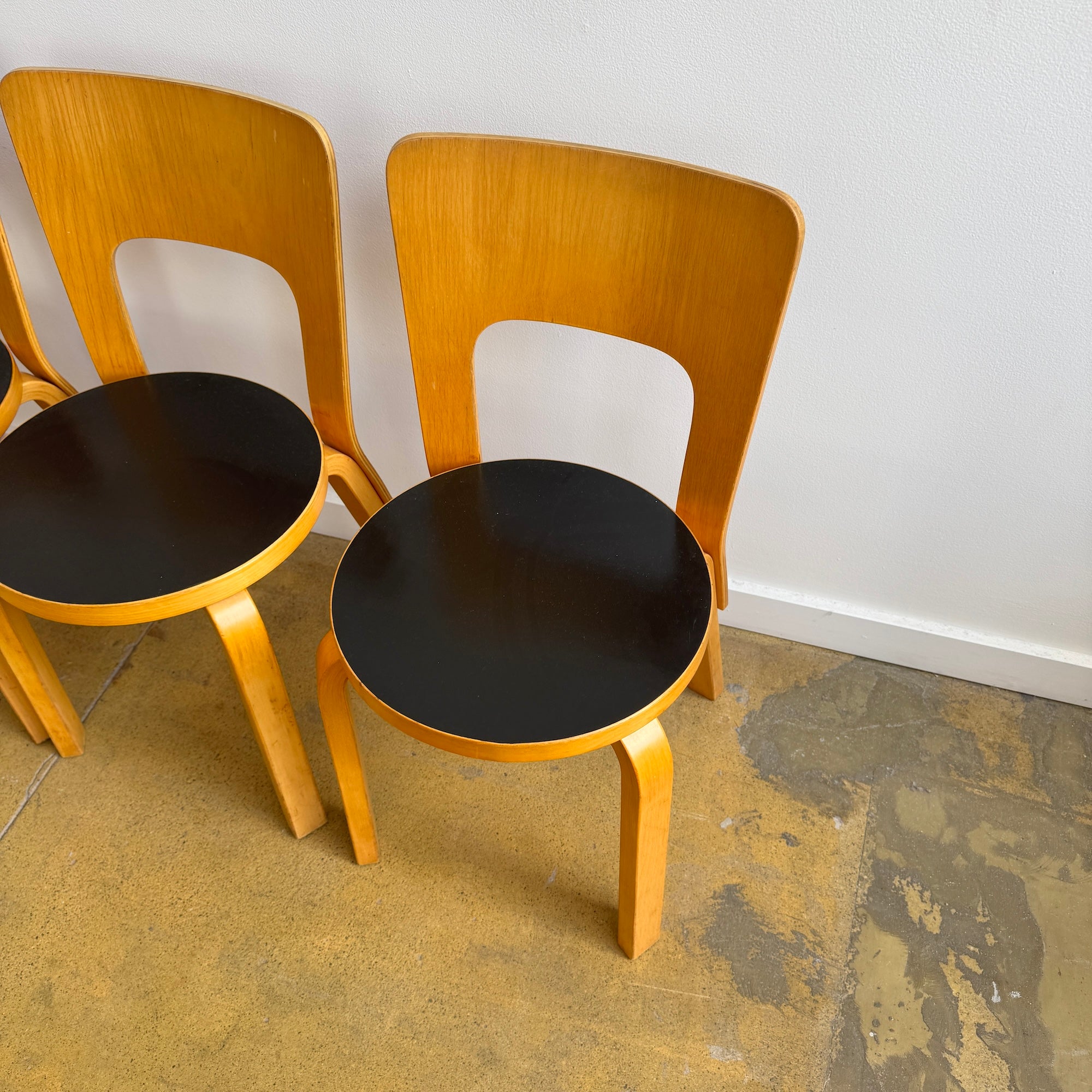 Authentic! Vintage Artek "Set of 6" Aalto Chair 66