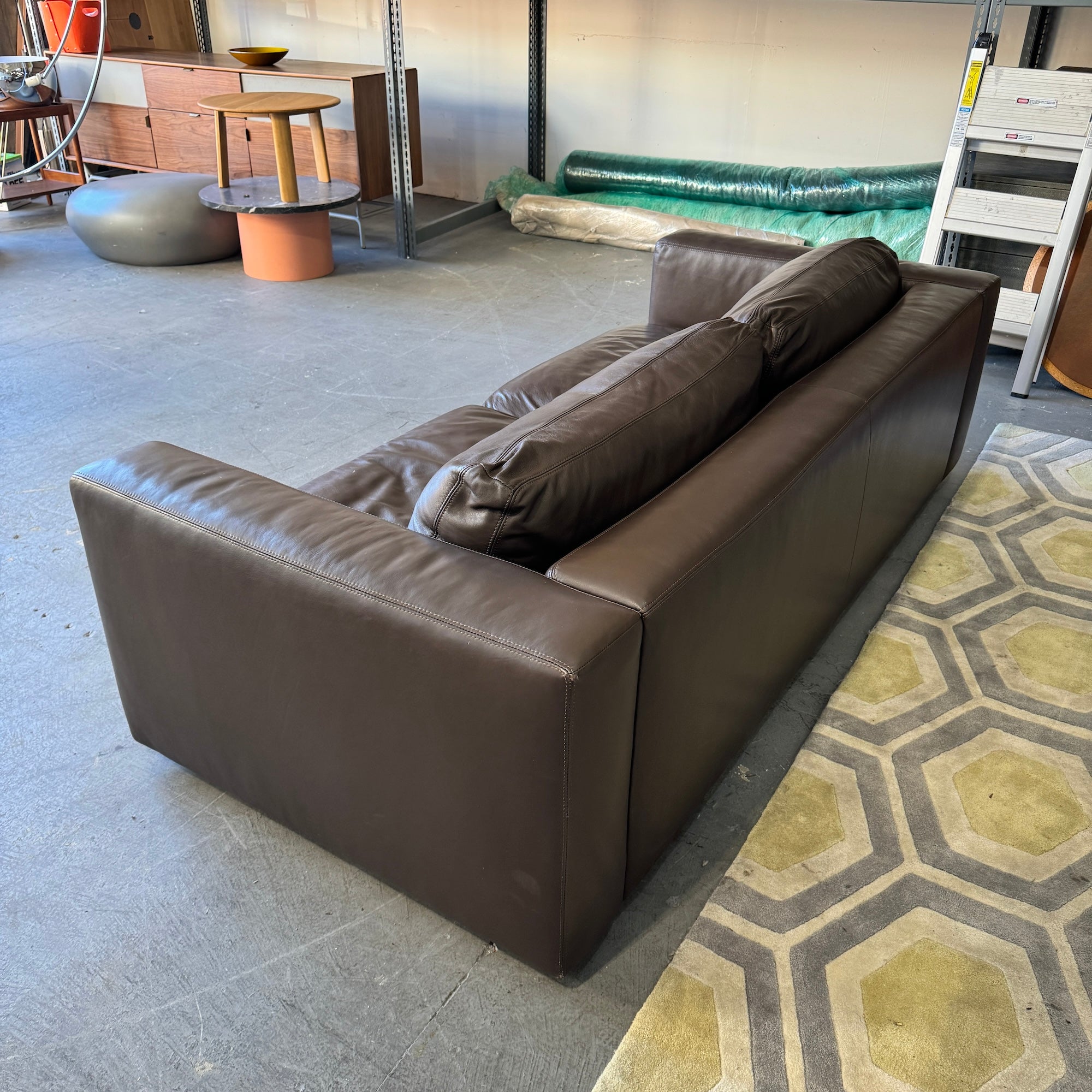 Design Within Reach Reid Leather Sofa