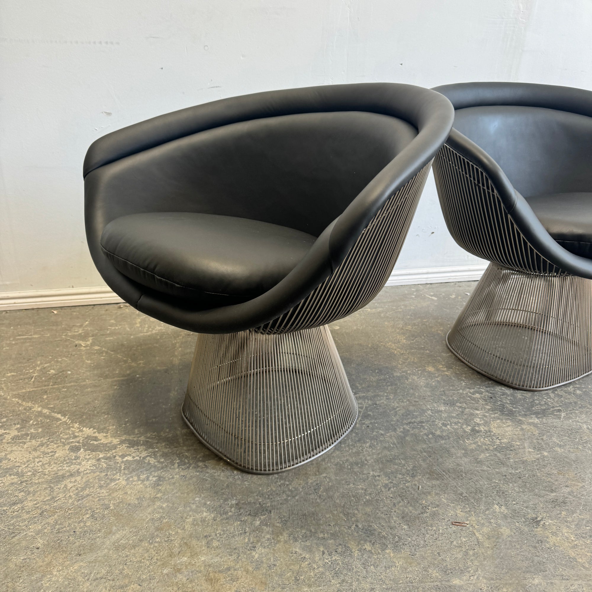 Authentic! Knoll Warren Platner Leather "Lounge Chair"