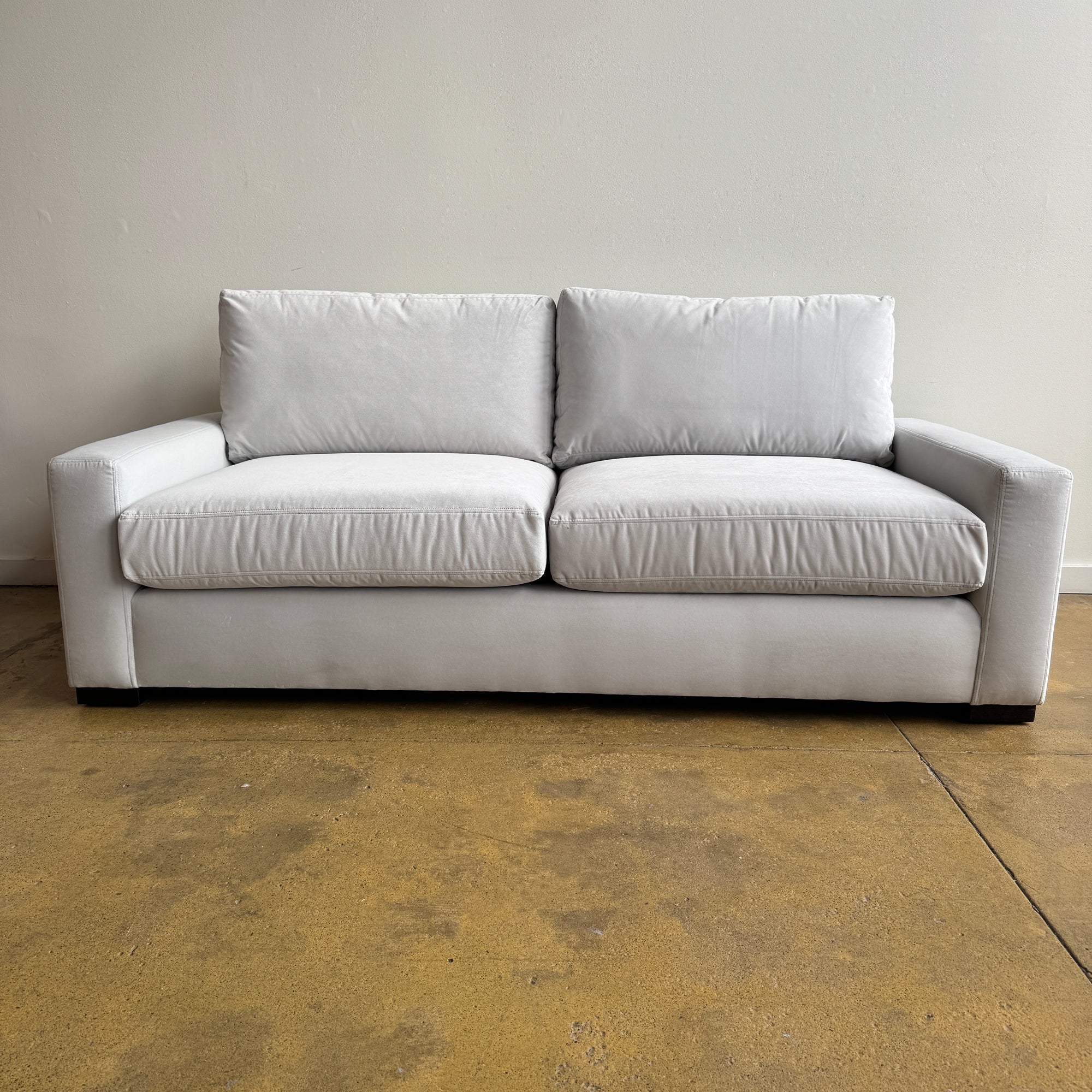 Restoration Hardware Maxwell performance Velvet Sofa (Like New)