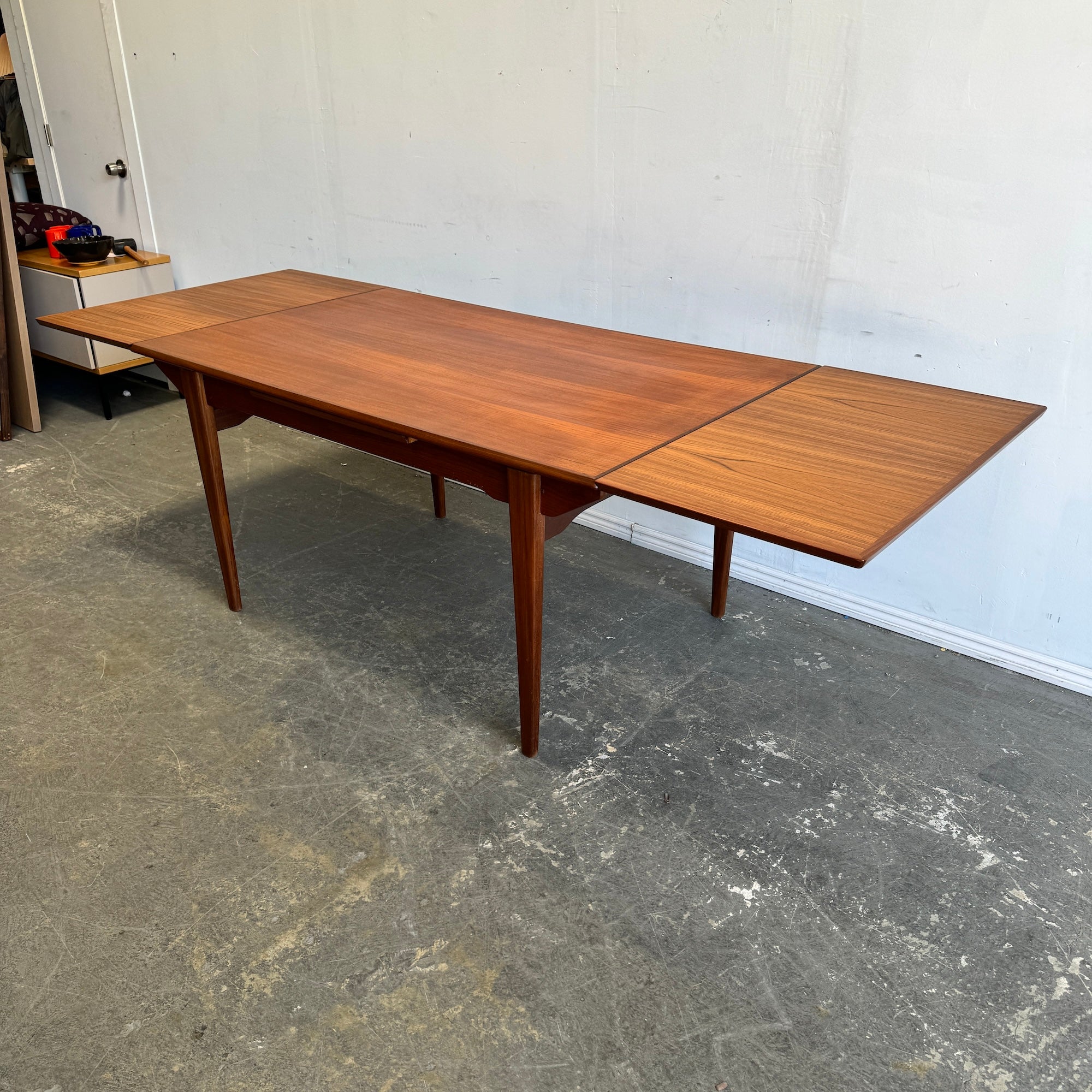 Danish Modern Expandable teak dining table