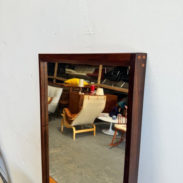 Danish Modern Rare Rosewood Kai Kristiansen for Aksel Kjersgaard Entryway bench with Mirror