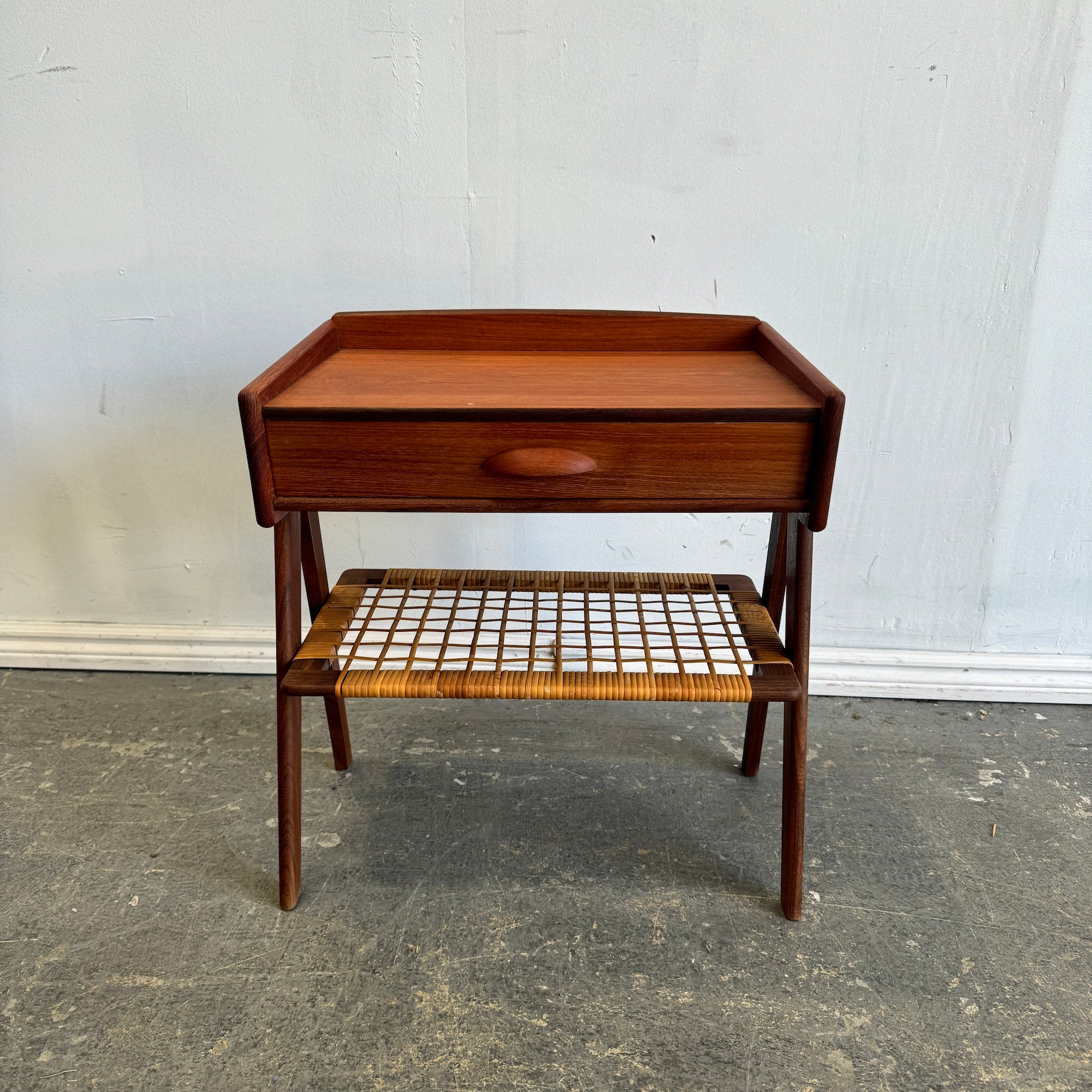 Danish Modern Single Teak Nightstand by Søren Rasmussen