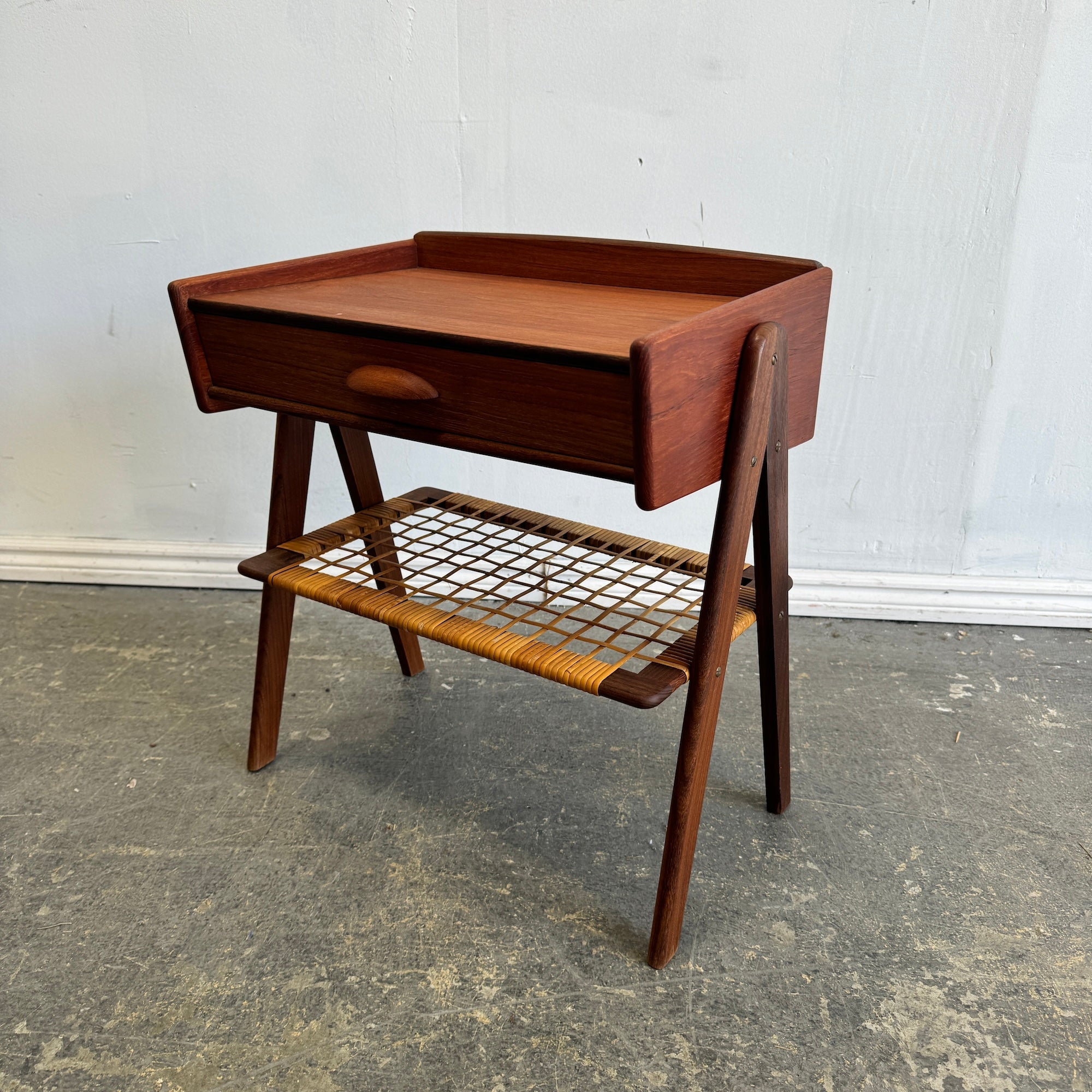 Danish Modern Single Teak Nightstand by Søren Rasmussen