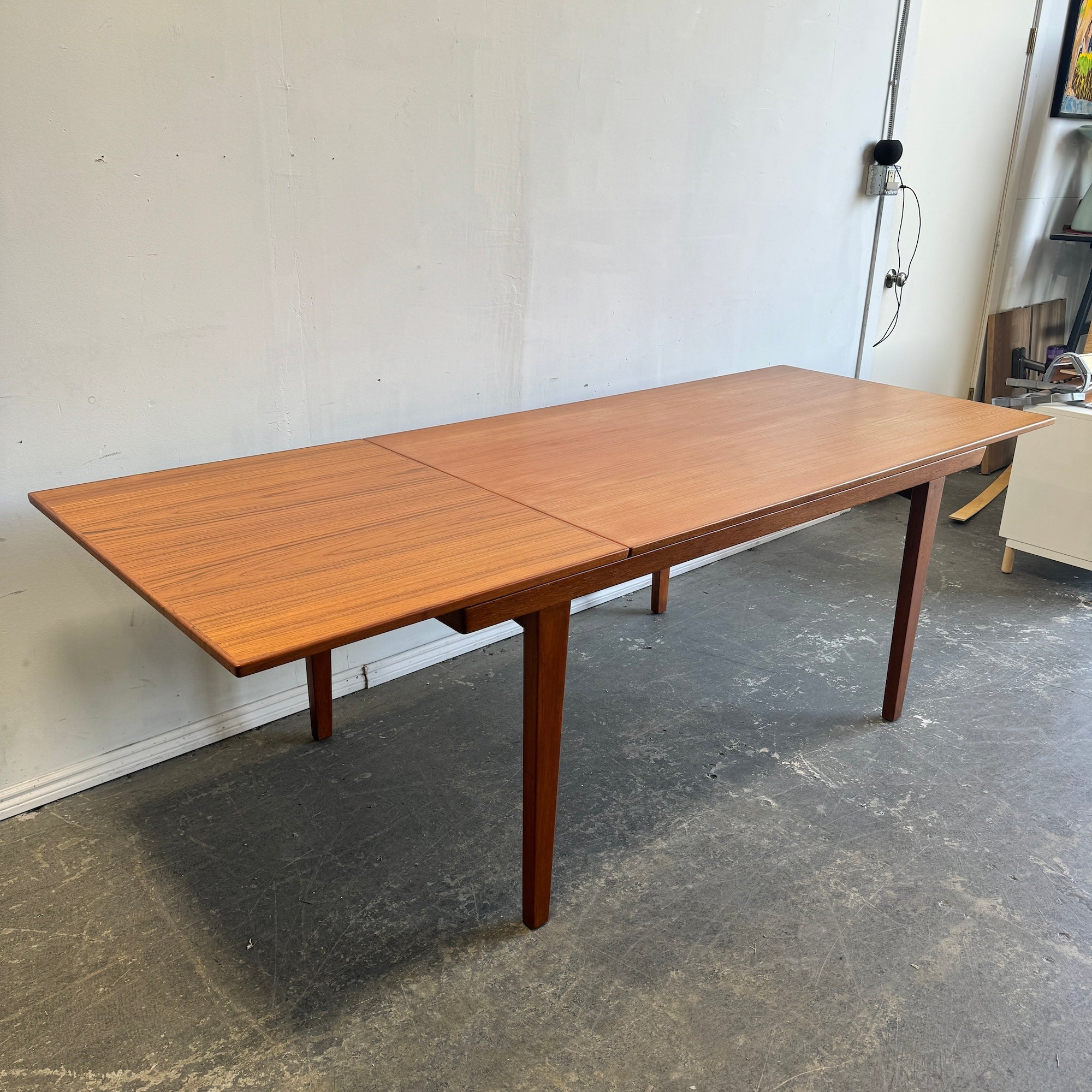 Danish Modern Teak Single extension dining table