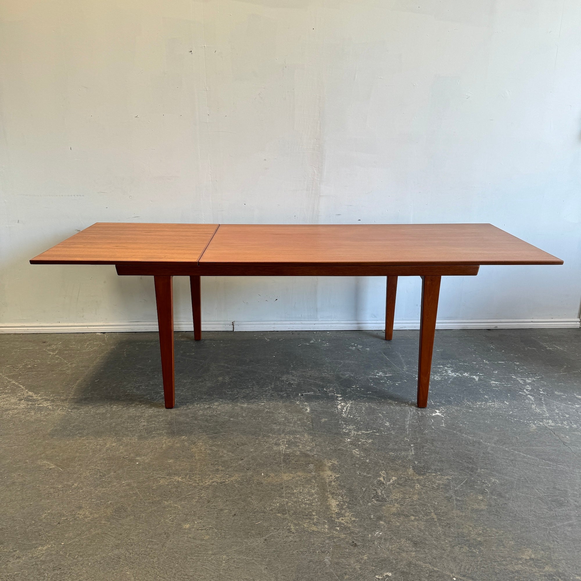 Danish Modern Teak Single extension dining table