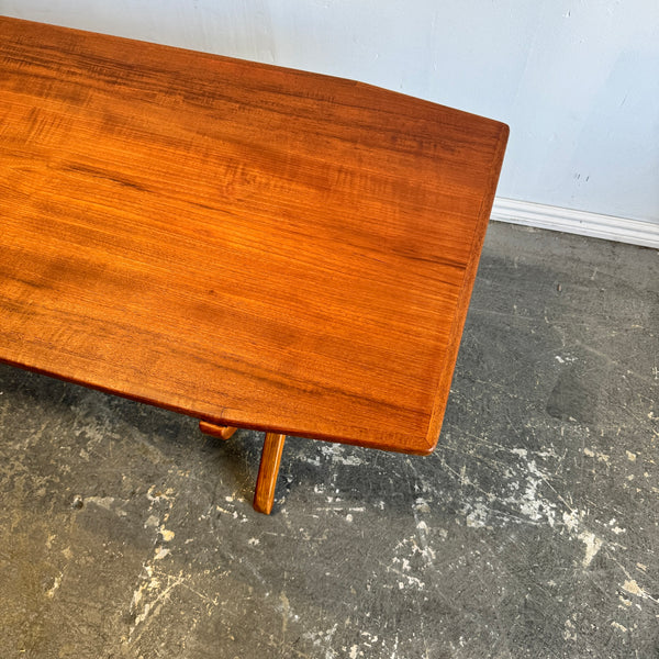 Danish Modern teak Two piece nesting table