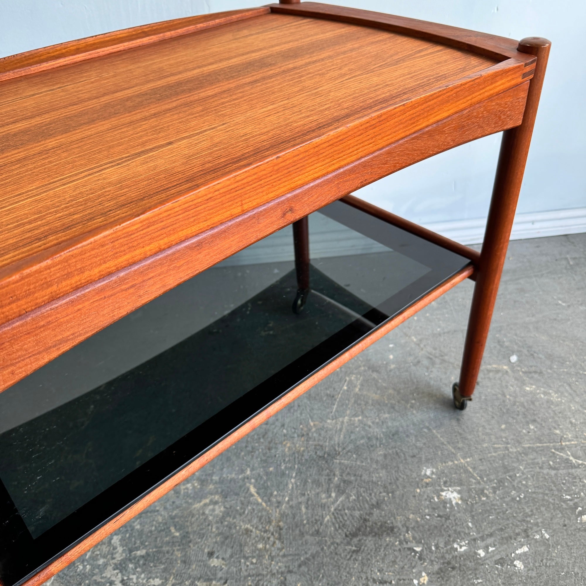 Danish Teak Bar Cart by Poul Hundevad, 1960s