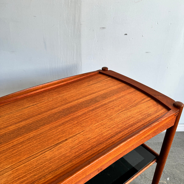 Danish Teak Bar Cart by Poul Hundevad, 1960s