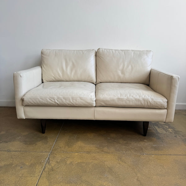 Room and Board Leather Loveseat Sofa