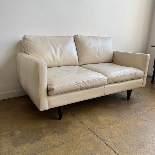 Room and Board Leather Loveseat Sofa