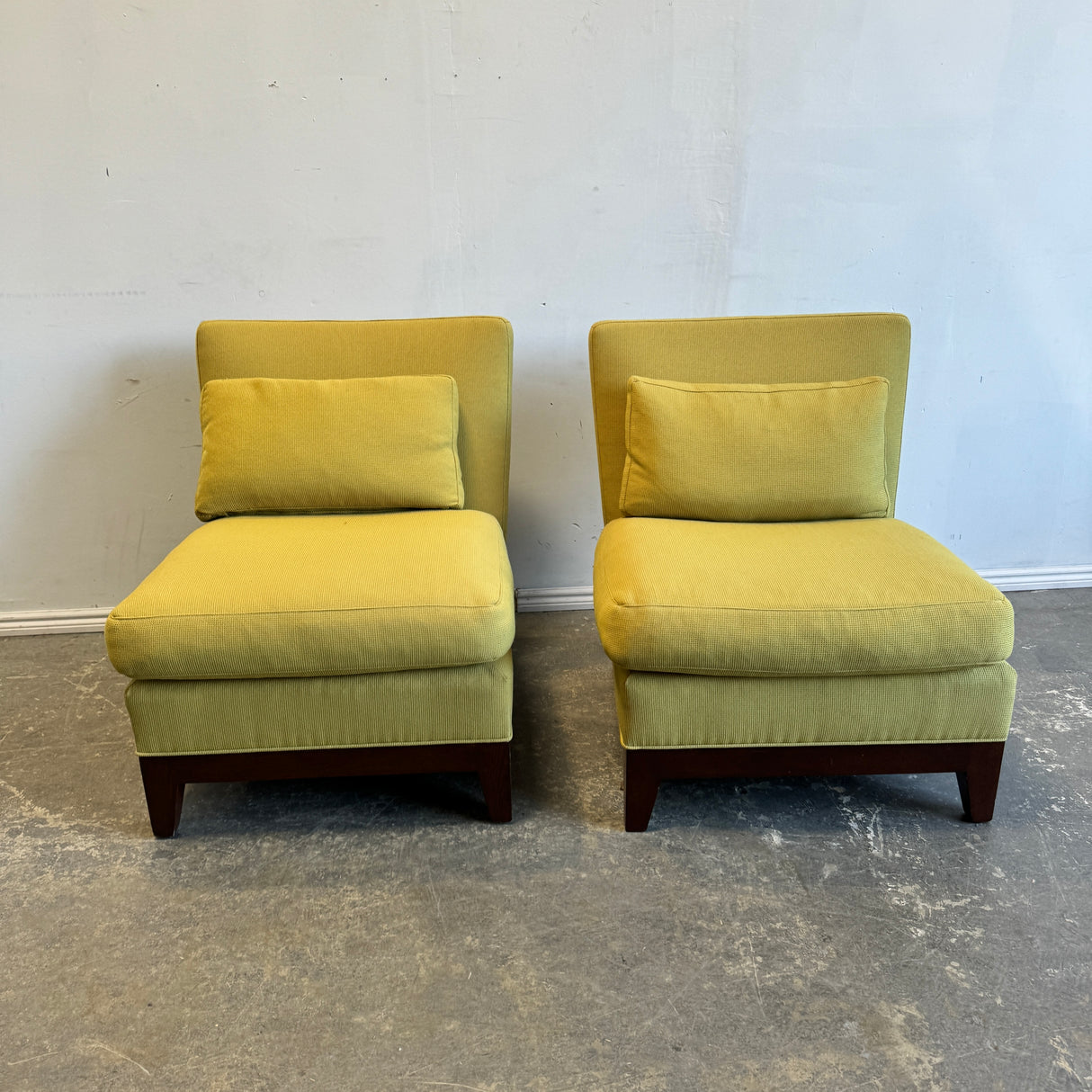 Pair of Ted Boerner Slipper Chairs