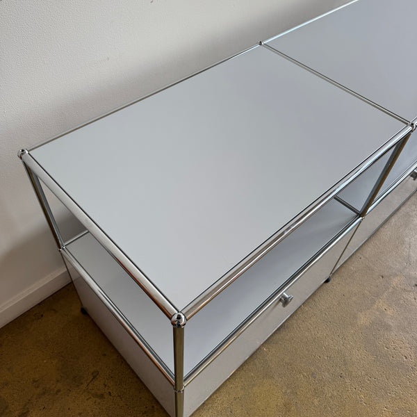 USM Haller 2X2 Console - Light Grey (20 Depth)