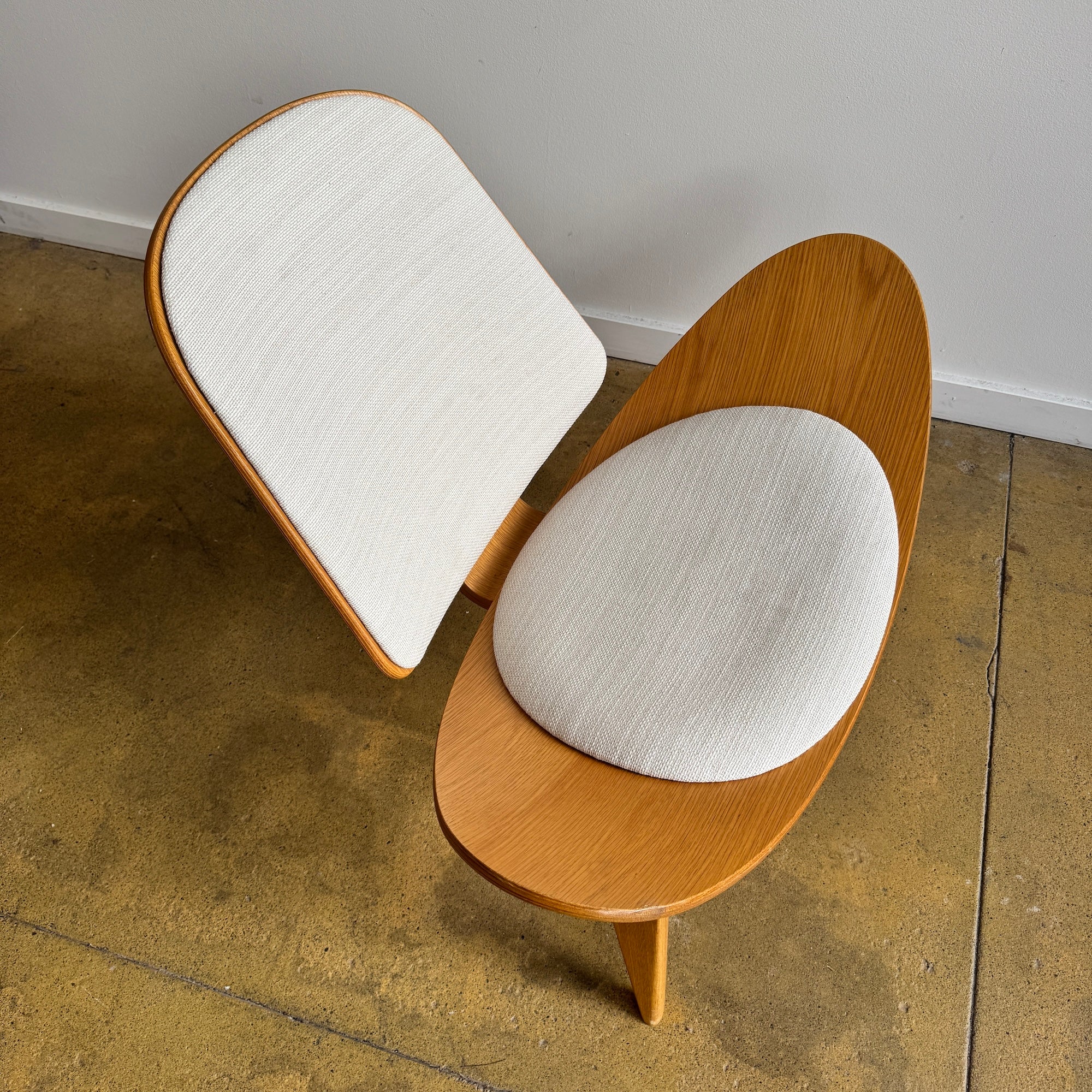 Authentic! Hans Wegner Shell chair by Carl Hansen & Søn (Two Available)