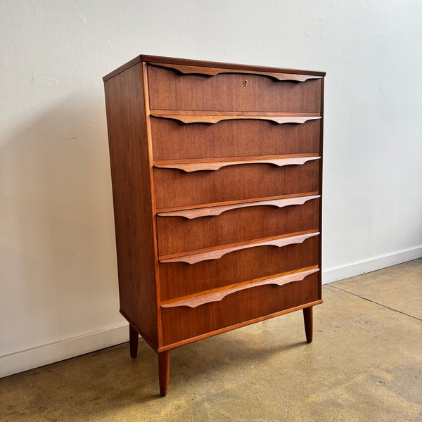 Danish Modern Trekanten Tall drawers in teak with six drawers