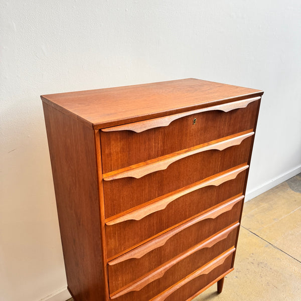 Danish Modern Trekanten Tall drawers in teak with six drawers