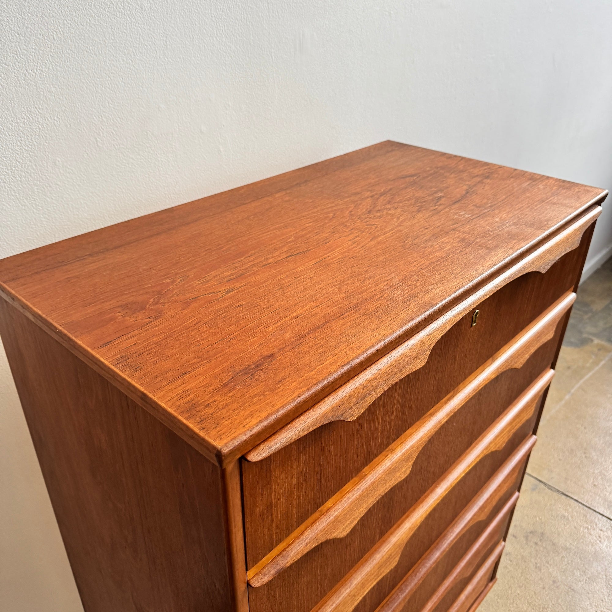 Danish Modern Trekanten Tall drawers in teak with six drawers