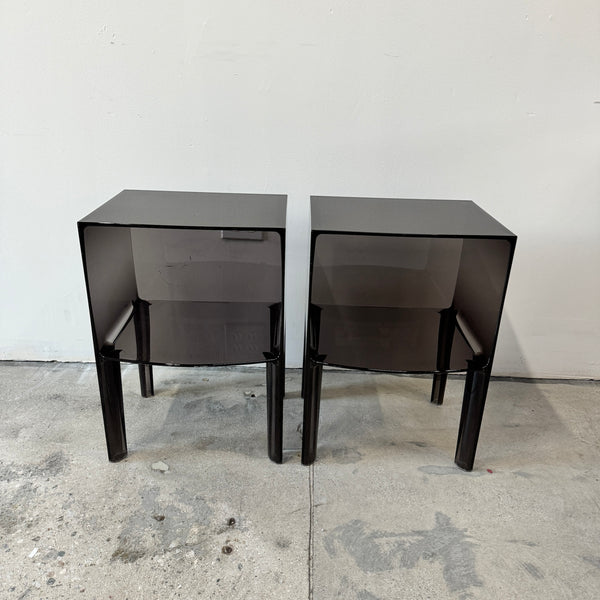 Authentic Pair of Kartell Small Ghost Buster Side Table by Philippe Starck