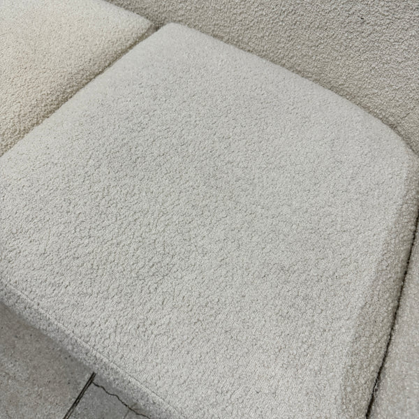 CB2 Bacio Cream Boucle Sofa