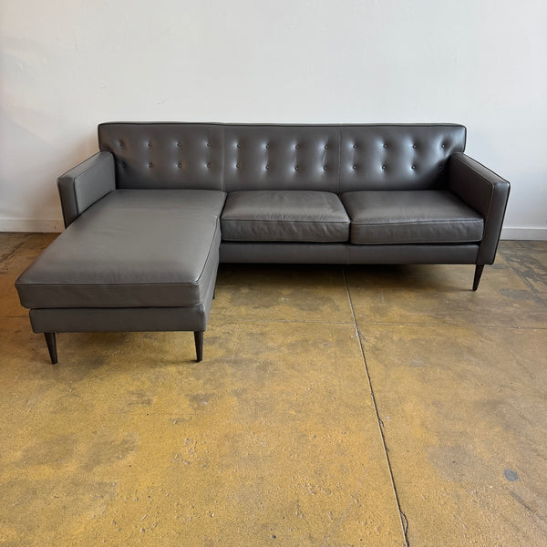 Room and Board Reese Leather Sectional Sofa