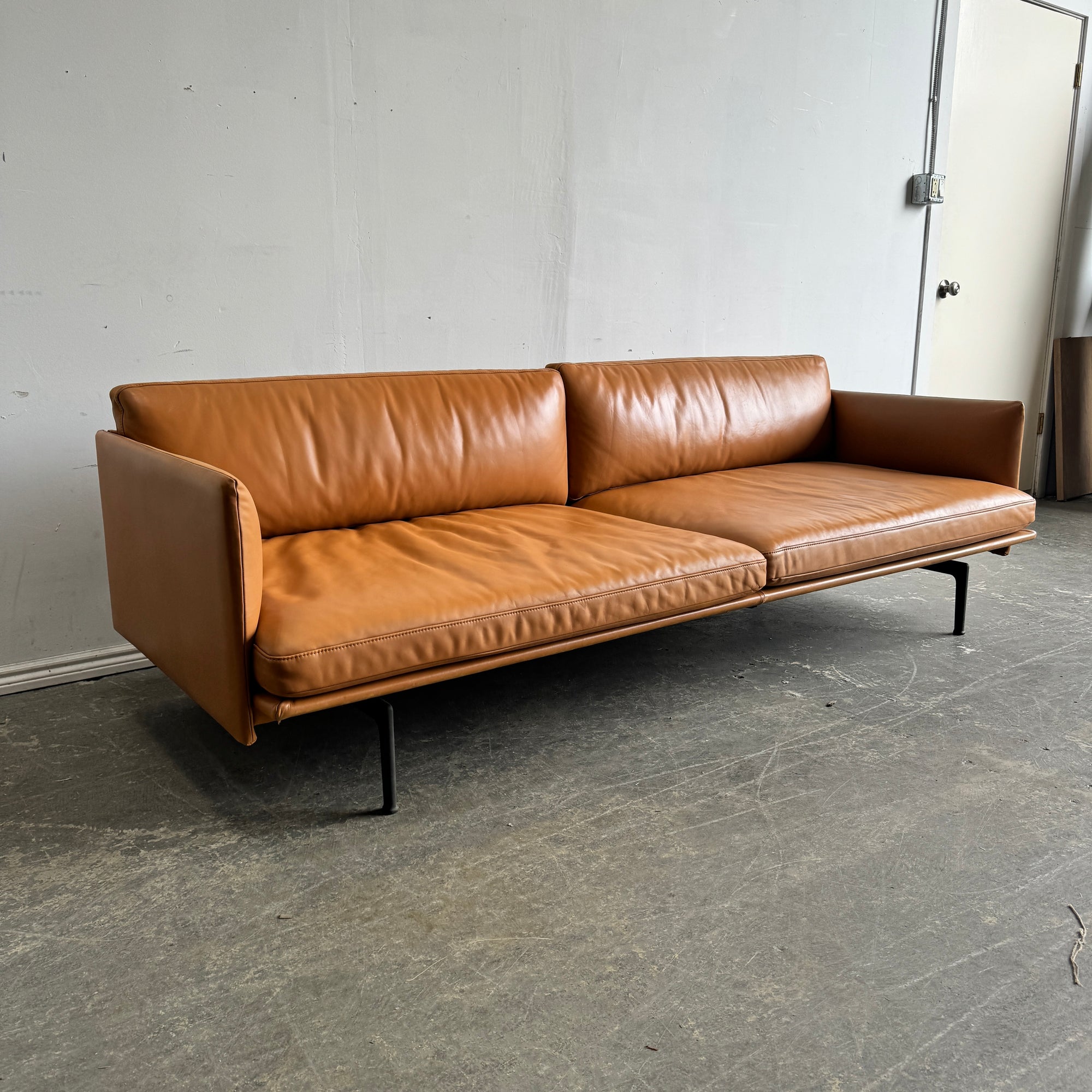 Design Within Reach Muuto Outline leather Sofa