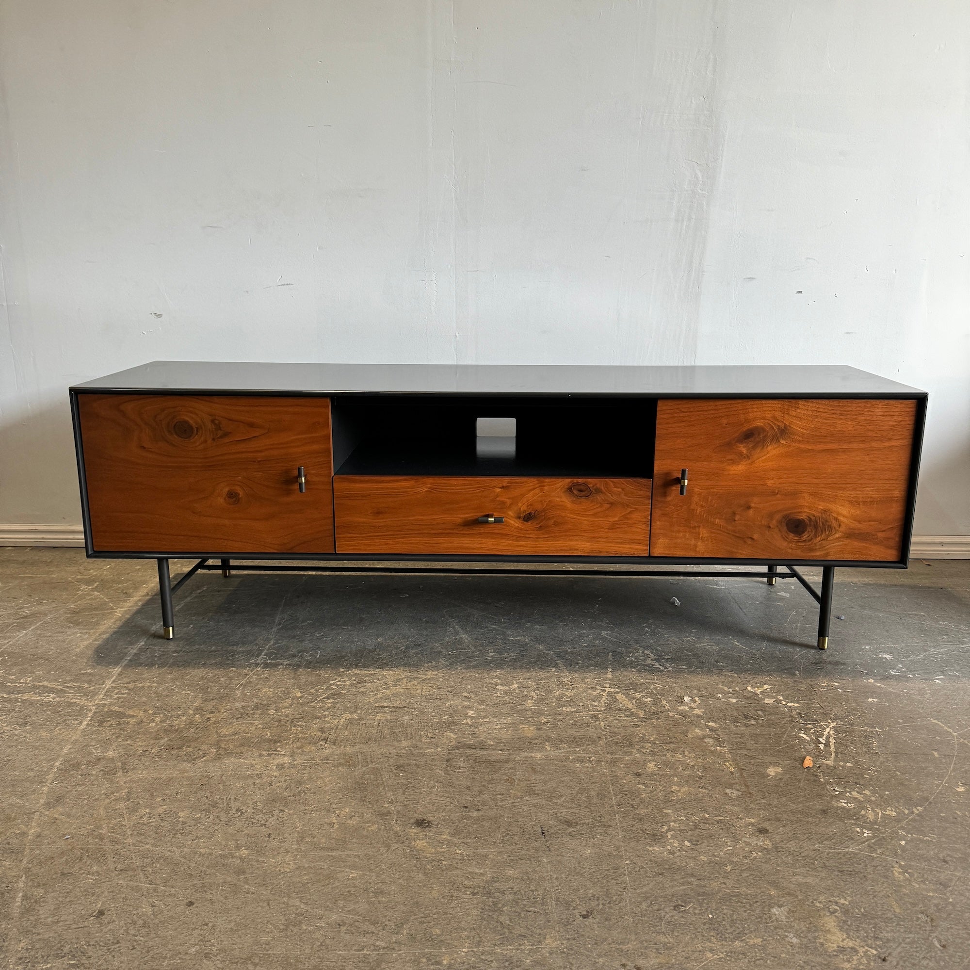 West Elm Modernist Wood & Lacquer Media Console