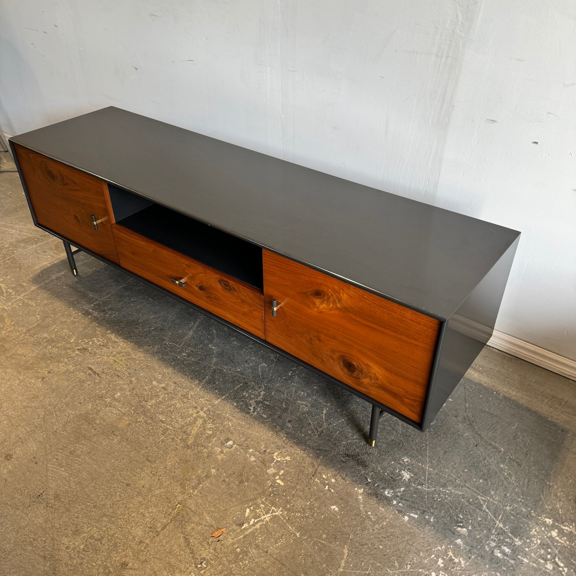 West Elm Modernist Wood & Lacquer Media Console