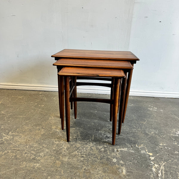 Danish Modern Kai Kristiansen Rosewood Nesting Tables