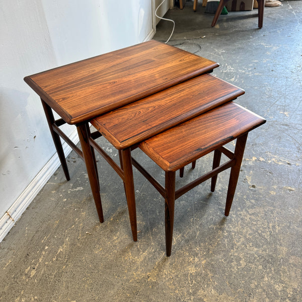 Danish Modern Kai Kristiansen Rosewood Nesting Tables