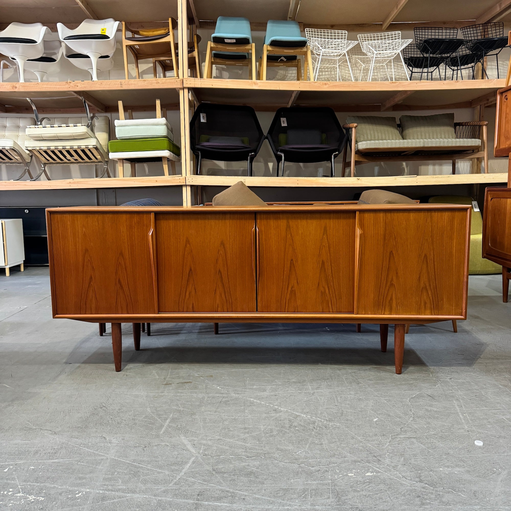 Danish Modern Axel Christiansen Teak Long Credenza for Aco Møbler