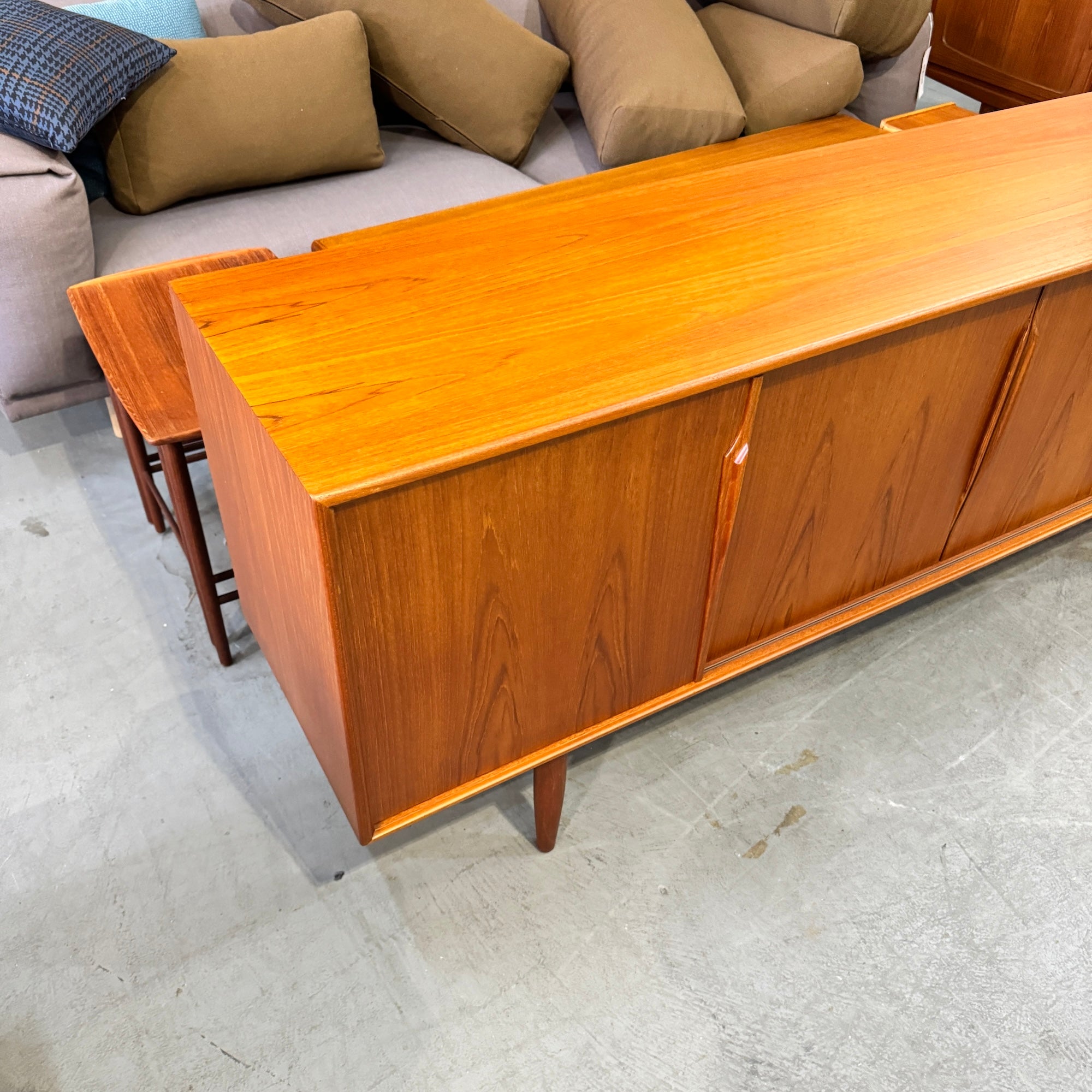 Danish Modern Axel Christiansen Teak Long Credenza for Aco Møbler