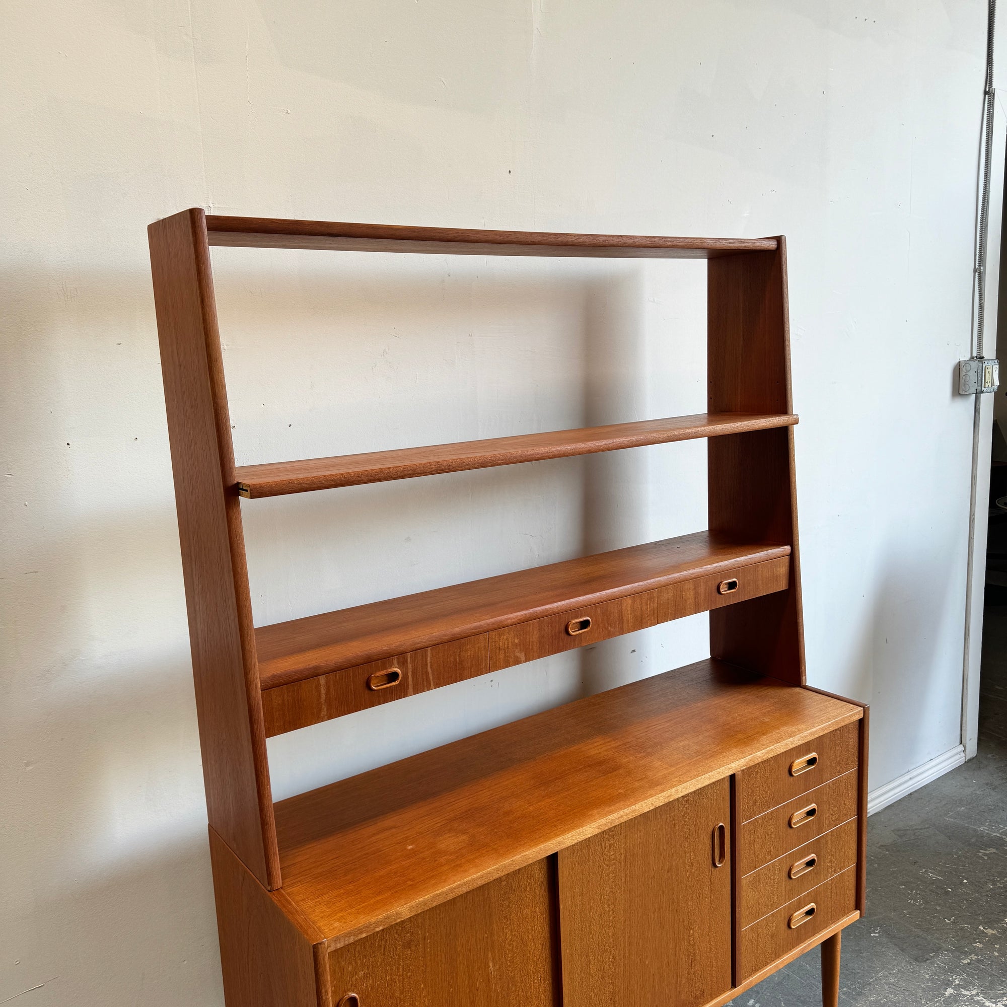 Vintage Swedish Teak Bookshelf 1960s