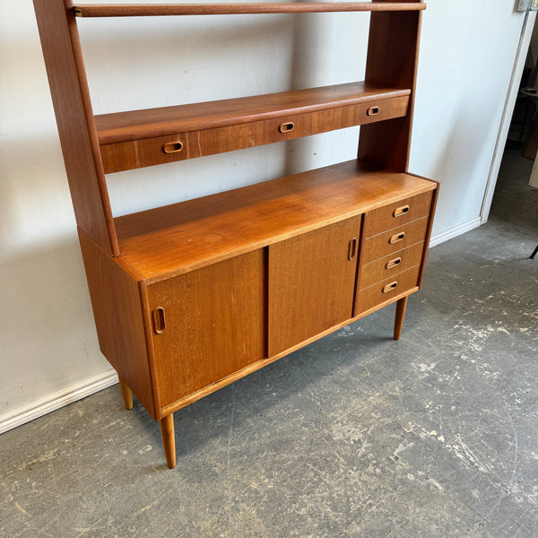 Vintage Swedish Teak Bookshelf 1960s