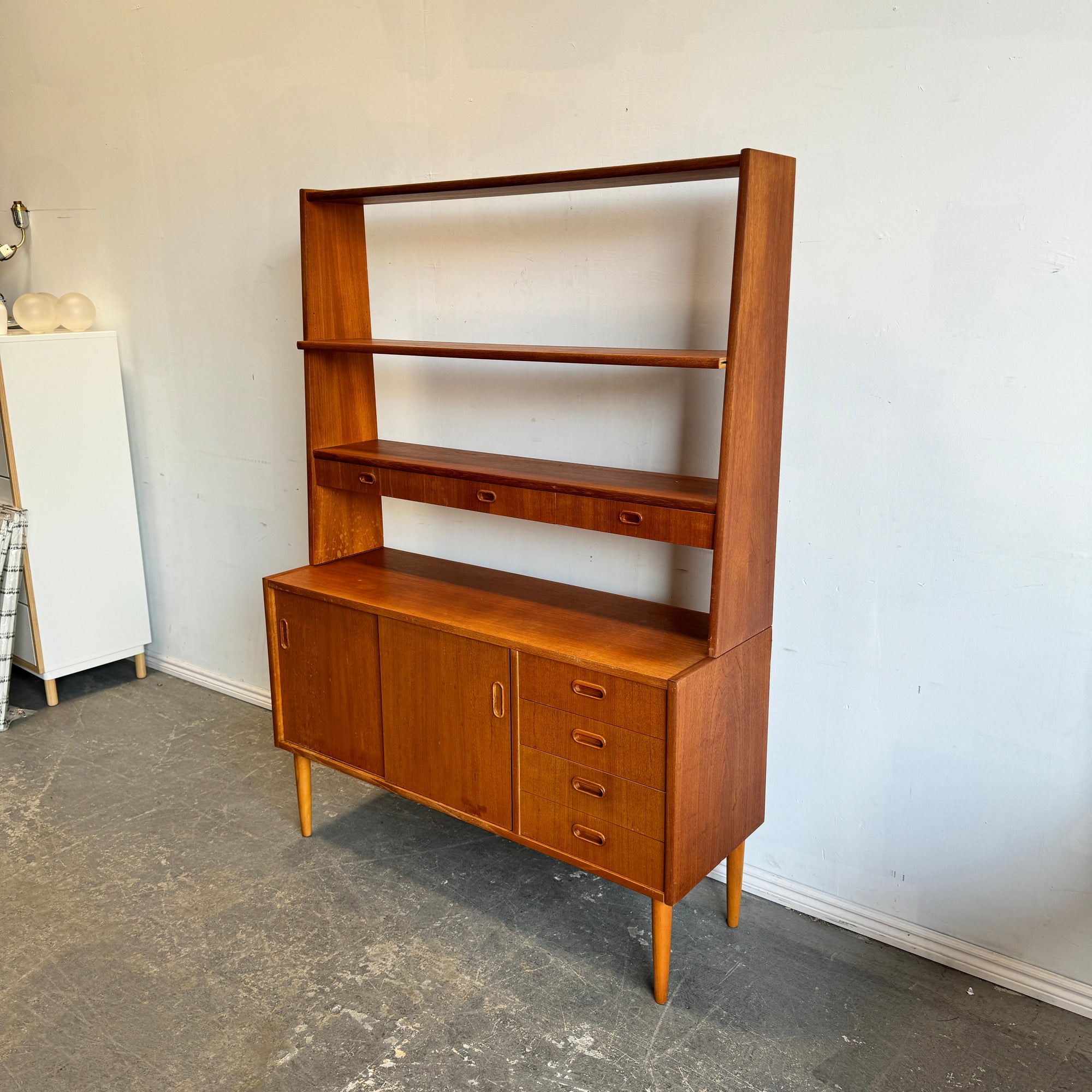 Vintage Swedish Teak Bookshelf 1960s