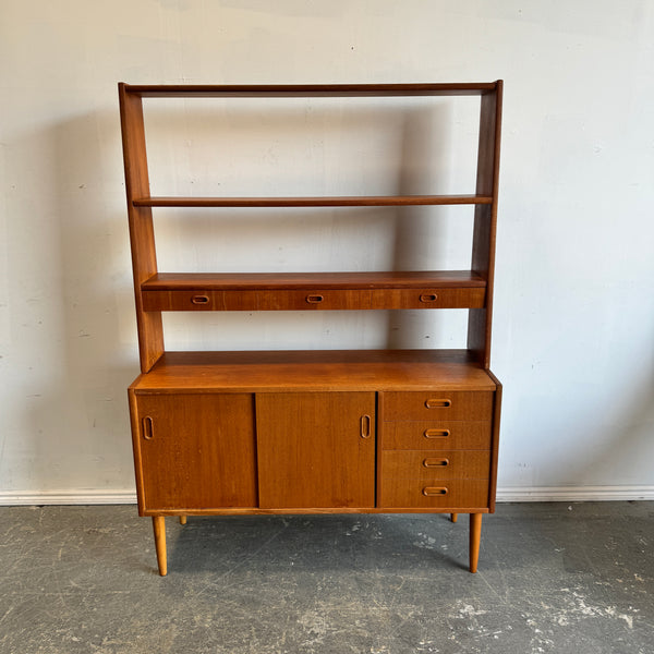 Vintage Swedish Teak Bookshelf 1960s