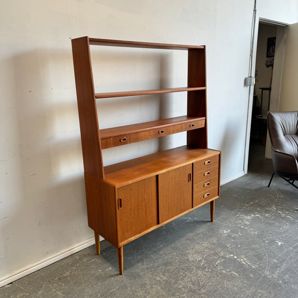 Vintage Swedish Teak Bookshelf 1960s