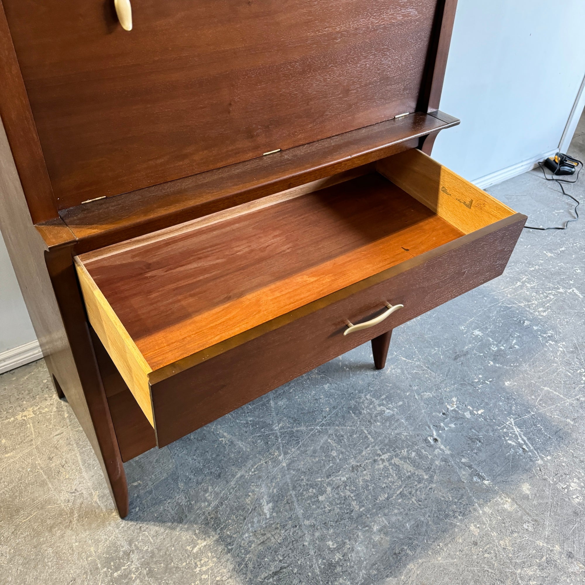 Stanley Furniture Vintage Tall dresser Mid Century style from 1960's