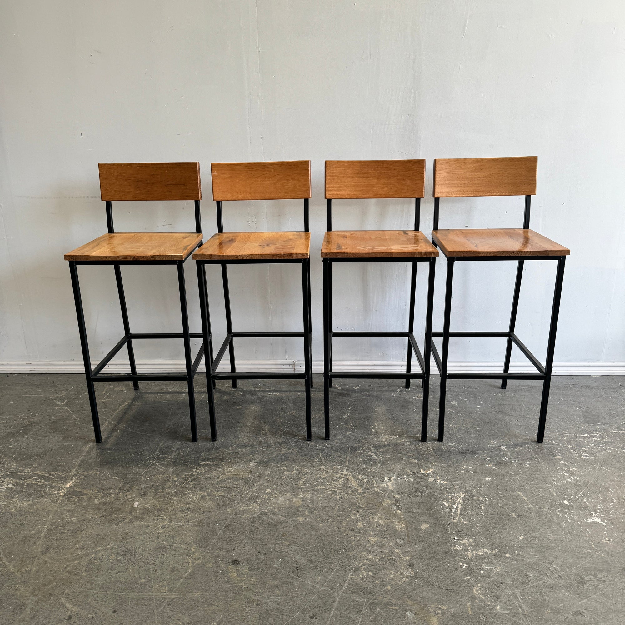 Warren Set of of 4 Bar Stools by Crow Works