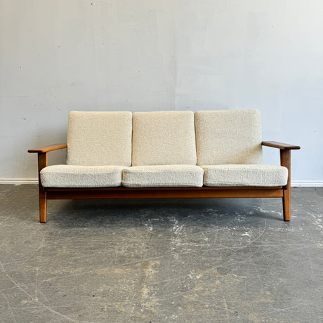 Danish Modern Hans Wegner GE 290 3-Seater Sofa for Getama (New Upholstery)