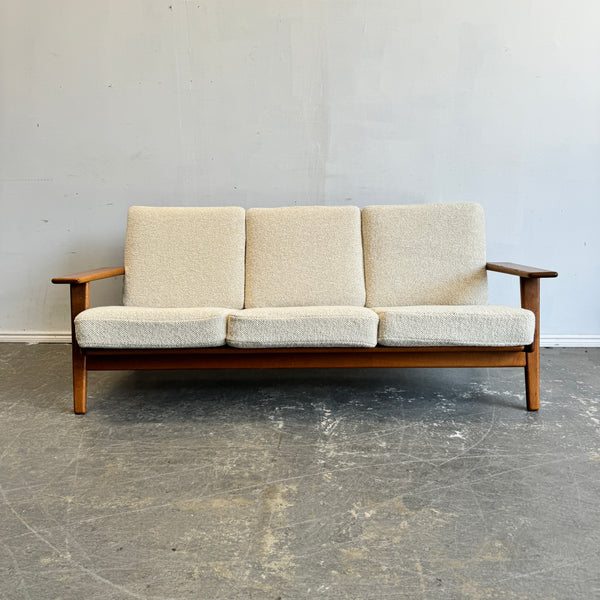 Danish Modern Hans Wegner GE 290 3-Seater Sofa for Getama (New Upholstery)